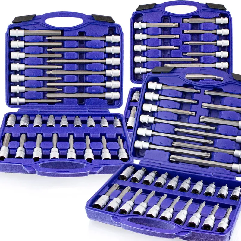 Zestaw Kluczy Nasadowych TORX Stalowy W Walizce 32 el SELLTEO Solid