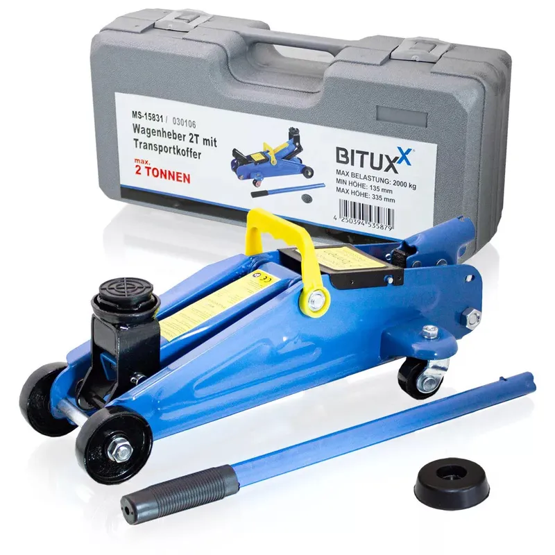 Podnośnik Hydrauliczny Lewarek Żaba 2T W Walizce SELLTEO Risol 9 kg
