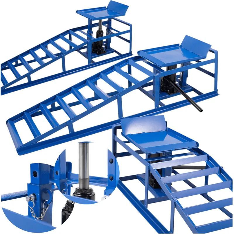 Rampy Najazdowe Stalowe Hydrauliczne 2 x 2000 kg SELLTEO Pistoia
