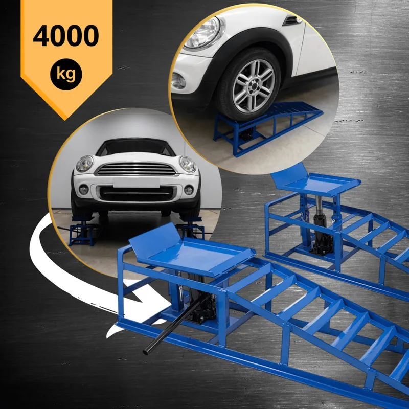 Rampy Najazdowe Stalowe Hydrauliczne 2 x 2000 kg SELLTEO Pistoia