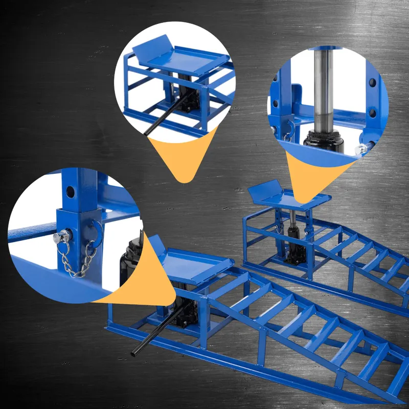Rampy Najazdowe Stalowe Hydrauliczne 2 x 2000 kg SELLTEO Pistoia