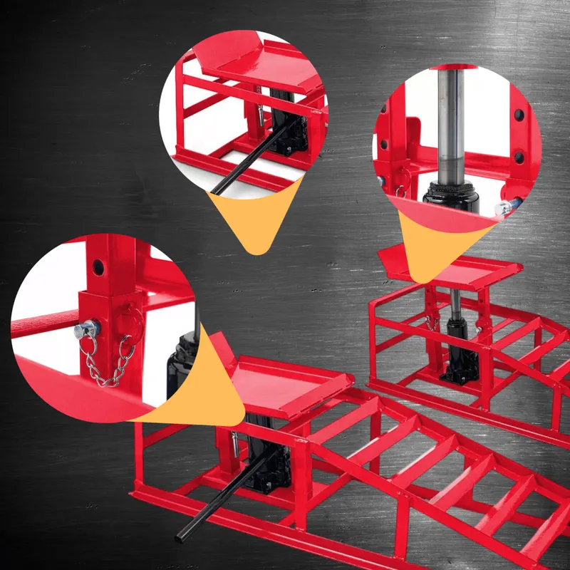 Podnośnik Hydrauliczny Rampy 2X 2000 kg SELLTEO Risol 115 x 32 x 23 cm