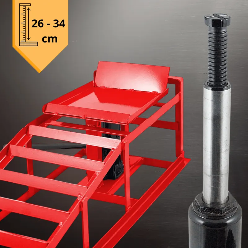 Podnośnik Hydrauliczny Rampy 2X 2000 kg SELLTEO Risol 115 x 32 x 23 cm