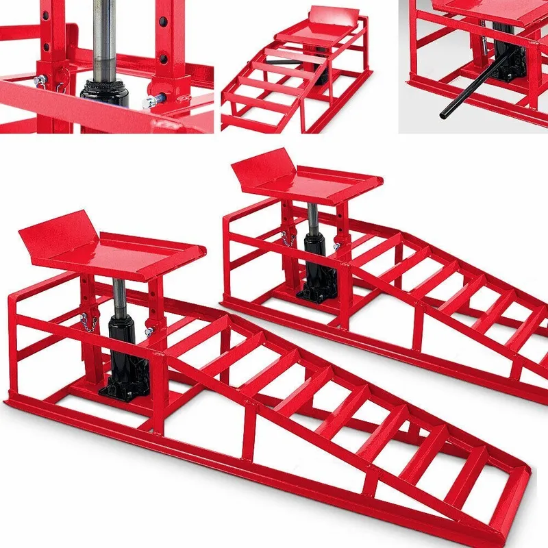 Podnośnik Hydrauliczny Rampy 2X 2000 kg SELLTEO Risol 115 x 32 x 23 cm