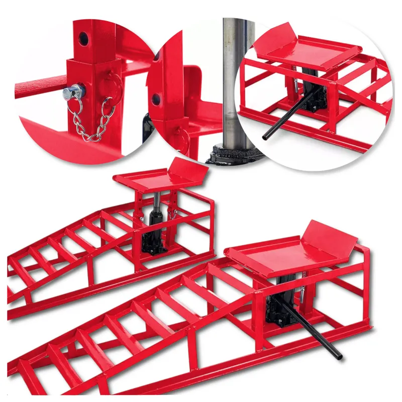 Podnośnik Hydrauliczny Rampy 2X 2000 kg SELLTEO Risol 115 x 32 x 23 cm
