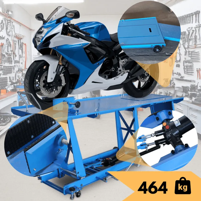 Podnośnik Motocyklowy Hydrauliczny 460 kg Regulowany SELLTEO Risol