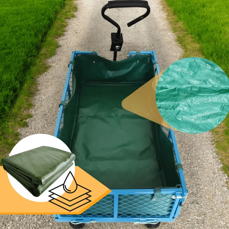 Wózek Ogrodowy Transportowy Stalowy 300 kg SELLTEO Trento 107 x 57 x 15 cm