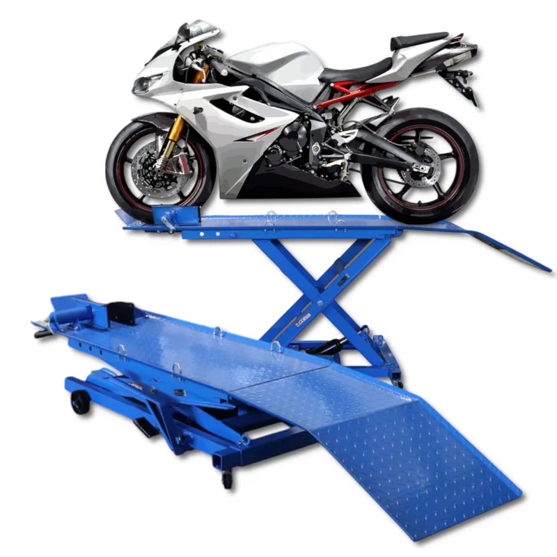 Podnośnik Motocyklowy Platformowy 364 kg Rampa SELLTEO Prato 140 x 49 cm