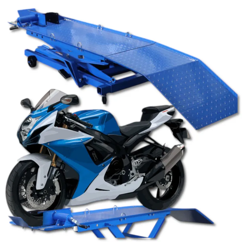 Podnośnik Motocyklowy Platformowy 364 kg Rampa SELLTEO Prato 140 x 49 cm
