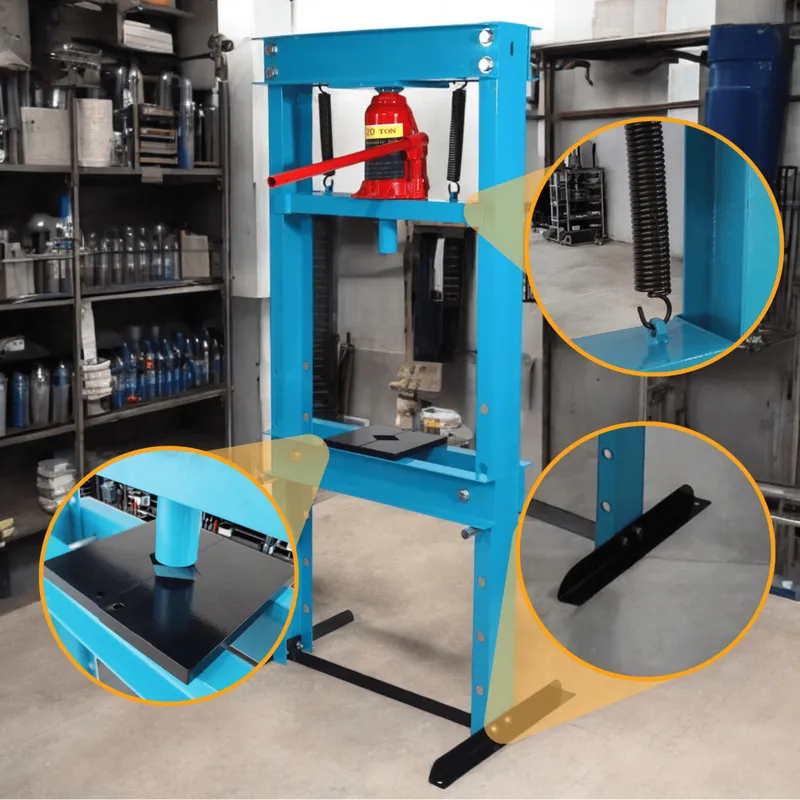 Prasa Hydrauliczna Warsztatowa Regulowana 20 Ton SELLTEO GANDIA