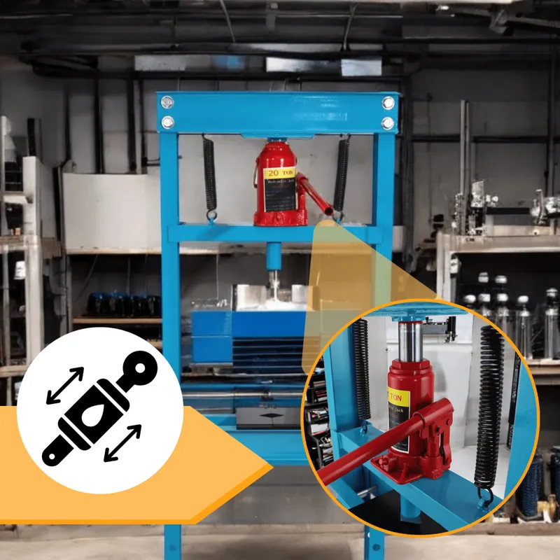 Prasa Hydrauliczna Warsztatowa Regulowana 20 Ton SELLTEO GANDIA
