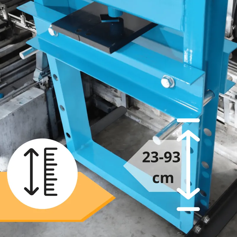 Prasa Hydrauliczna Warsztatowa Regulowana 20 Ton SELLTEO GANDIA