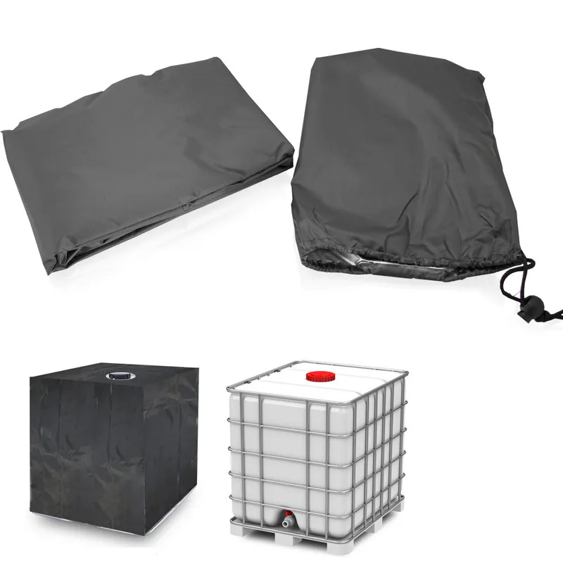 Osłona Zbiornika IBC 1000l Ogrodowa GARDIVA Horn 130 x 110 x 116 cm - Czarna