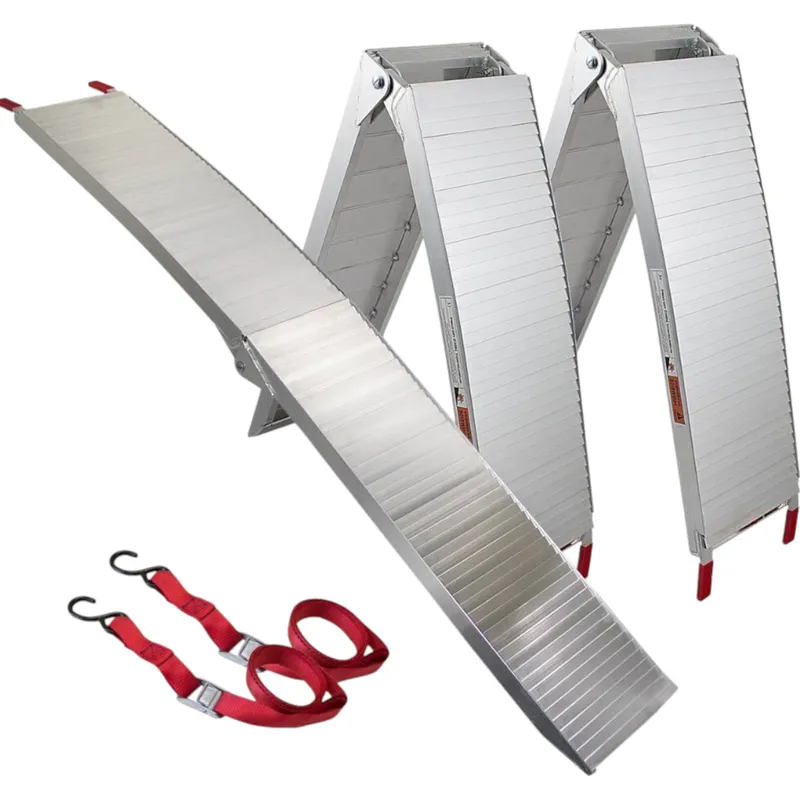 Najazdy Aluminiowe Składane 2 szt Do 680 kg Antypoślizgowe SELLTEO Pistoia