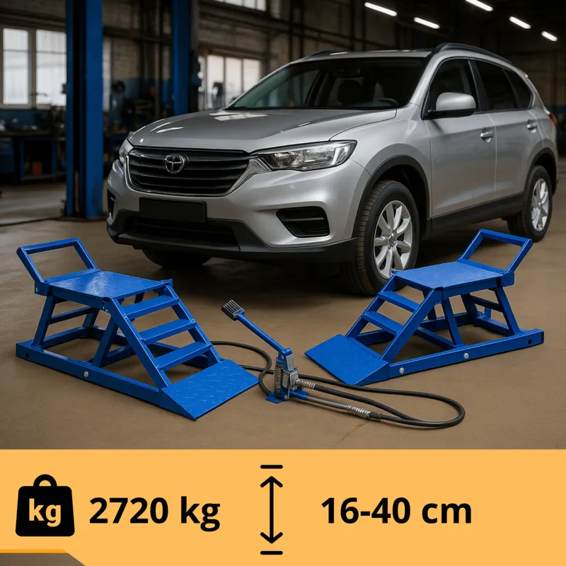 Najazdy Hydrauliczne 2720 kg Regulacja 16 Do 40 cm SELLTEO Pistoia