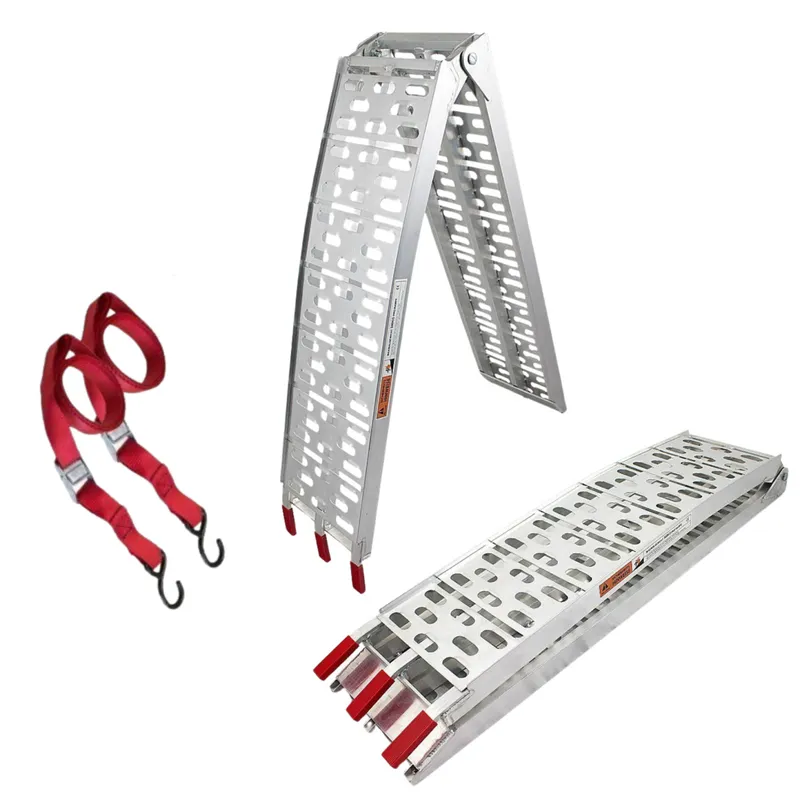 Rampa Aluminiowa Składana Antypoślizgowa SELLTEO Prato 228 x 28,5 x 5 cm