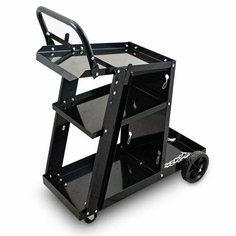 Wózek Spawalniczy Stalowy 3 Półki SELLTEO Mitul 70 x 39 x 88 cm