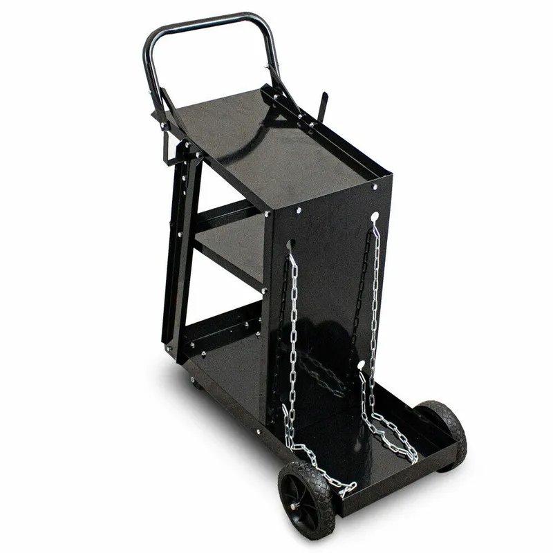 Wózek Spawalniczy Stalowy 3 Półki SELLTEO Mitul 70 x 39 x 88 cm
