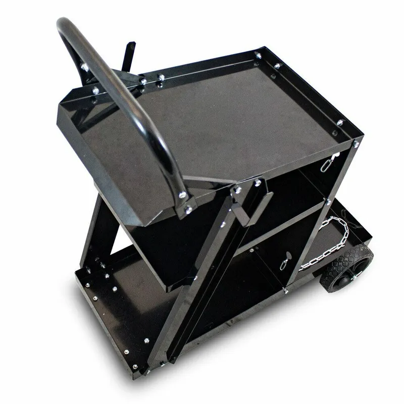 Wózek Spawalniczy Stalowy 3 Półki SELLTEO Mitul 70 x 39 x 88 cm