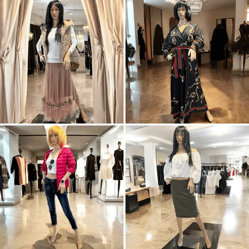 Manekin Damski Pełnopostaciowy 175 cm Z Stalową Podstawą SELLTEO Carrara
