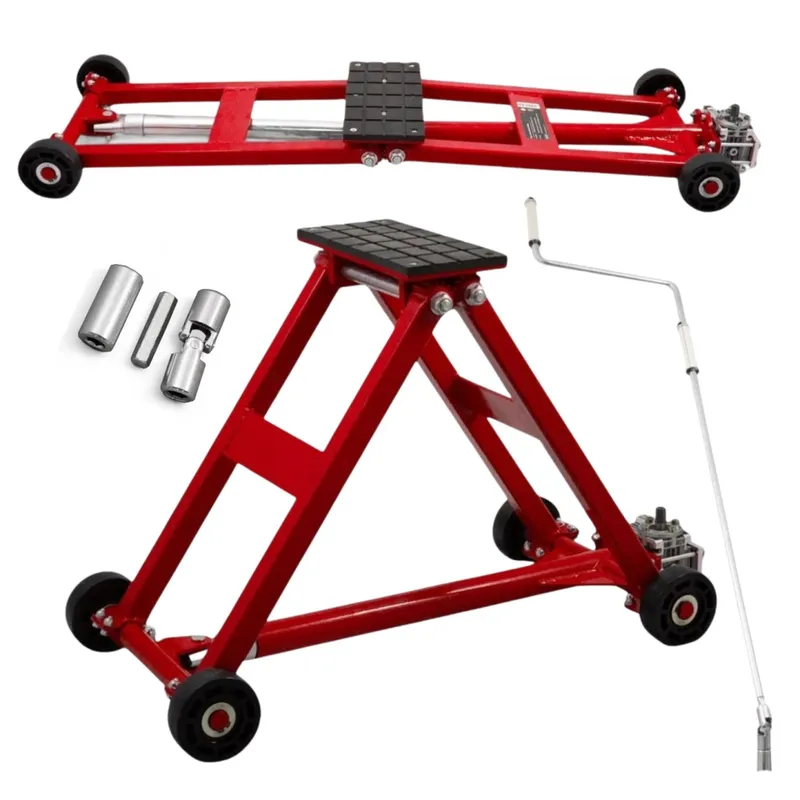 Podnośnik Nożycowy Mobilny 2500 kg Stalowy SELLTEO Risol 115 x 34.5 x 11 cm