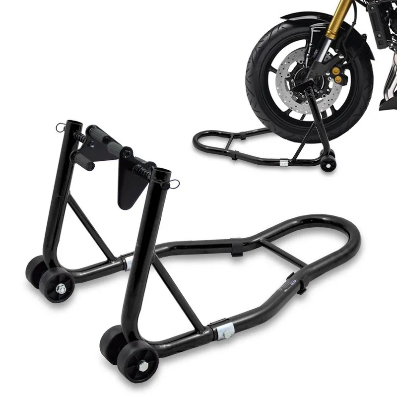 Stojak Motocyklowy Transportowy Stalowy SELLTEO Tech 68 x 46 x 35 cm - Czarny