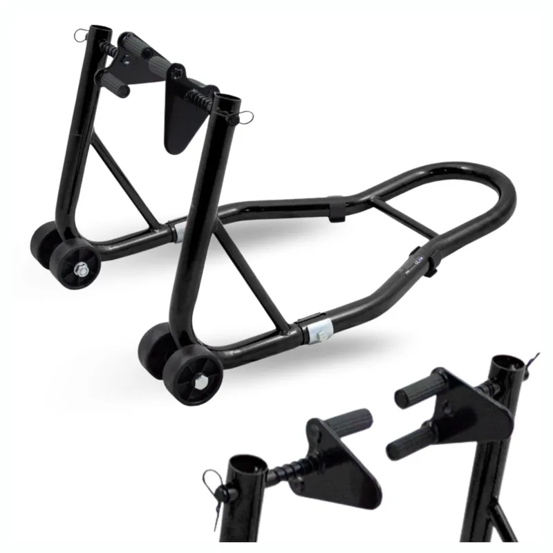 Stojak Motocyklowy Transportowy Stalowy SELLTEO Tech 68 x 46 x 35 cm - Czarny