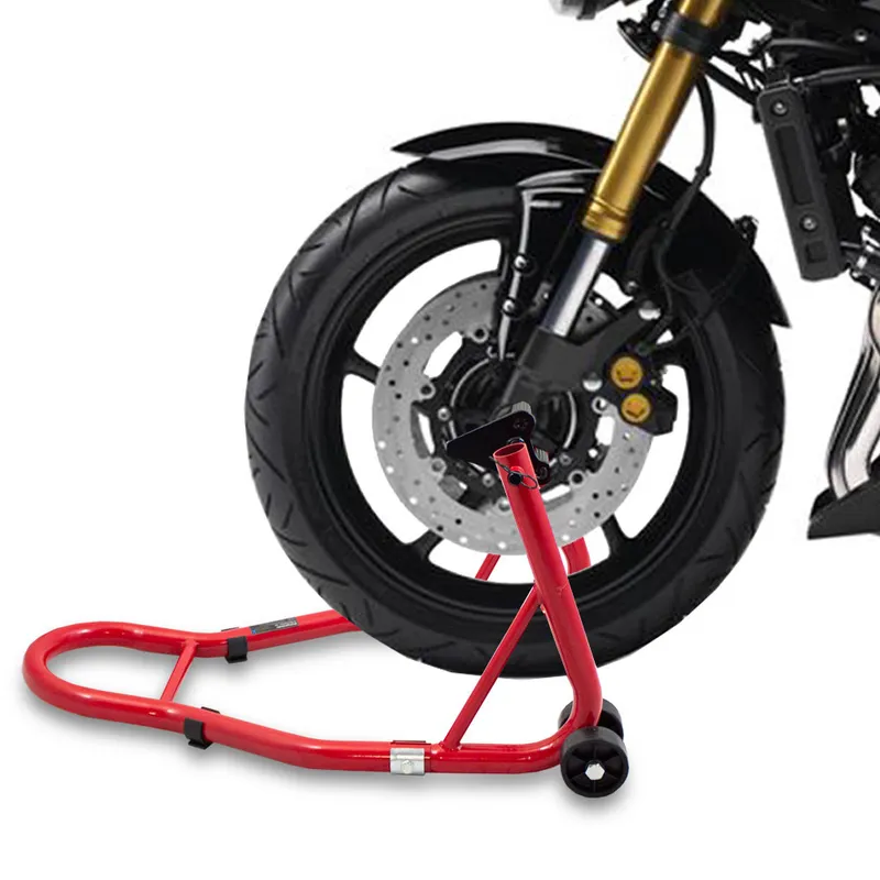 Stojak Motocyklowy Stalowy 250 kg SELLTEO Unit 68 x 46 x 35 cm - Czerwony