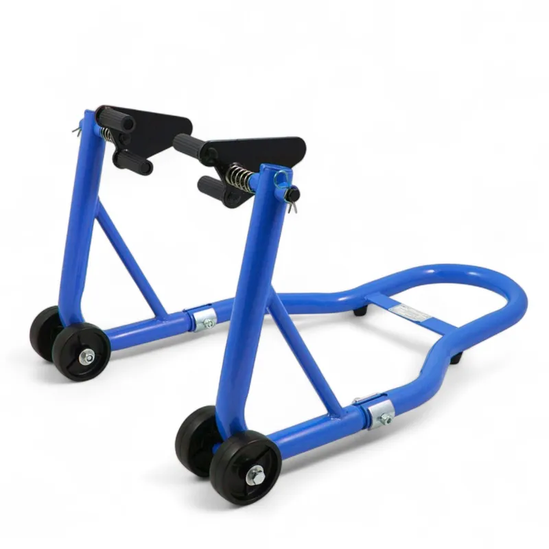 Stojak Motocyklowy Przedni Stalowy 250 kg SELLTEO Cedar - Niebieski