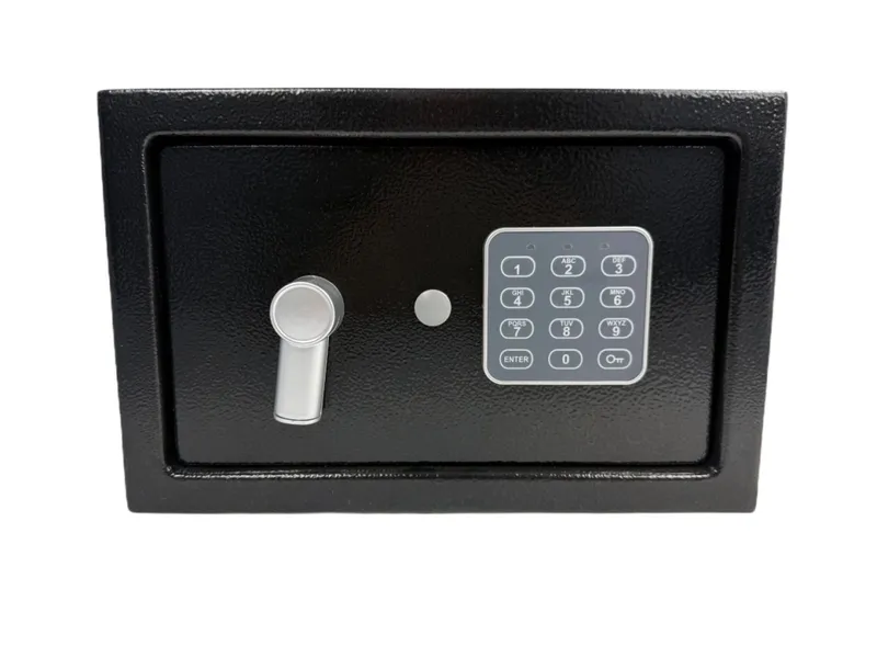 Sejf Biurowy Na Kod I Klucz SELLTEO Loft 31 x 20 x 20 cm - Czarny
