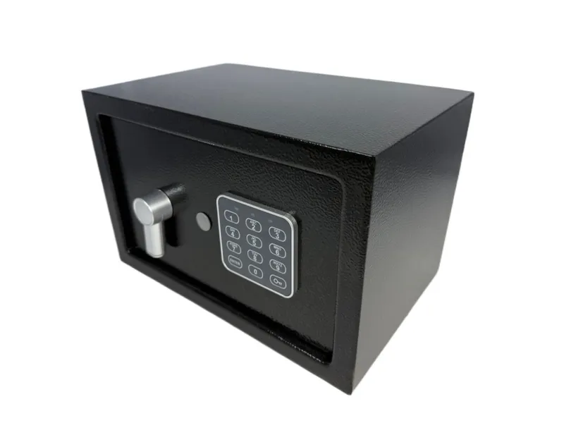 Sejf Biurowy Na Kod I Klucz Stalowy 31 x 20 x 20 cm SELLTEO Loft - Czarny