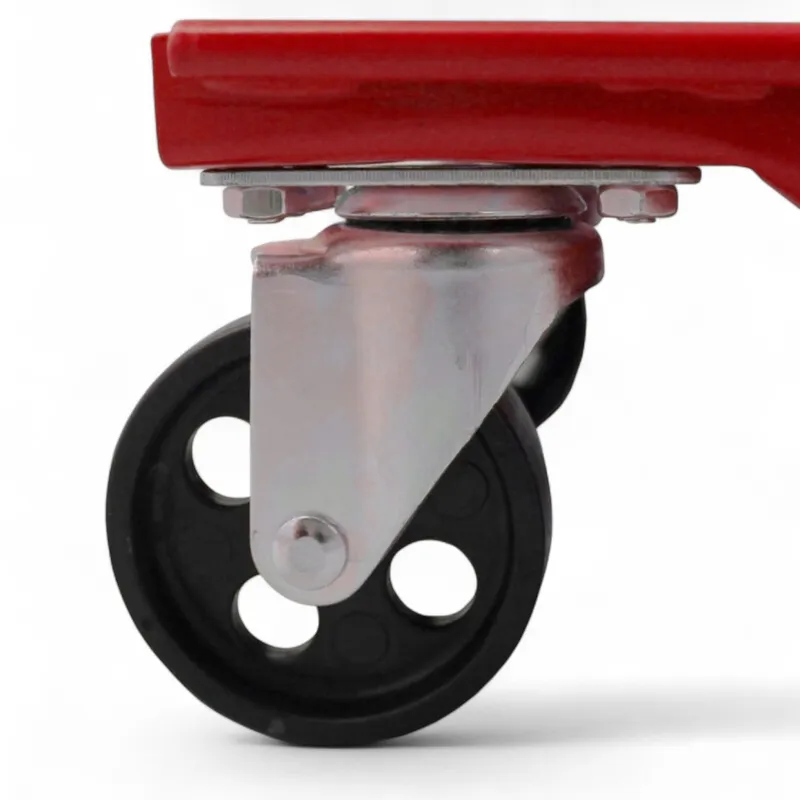 Wózek Manewrowy Do Samochodów Stalowy 2 szt SELLTEO Turn - Czerwony