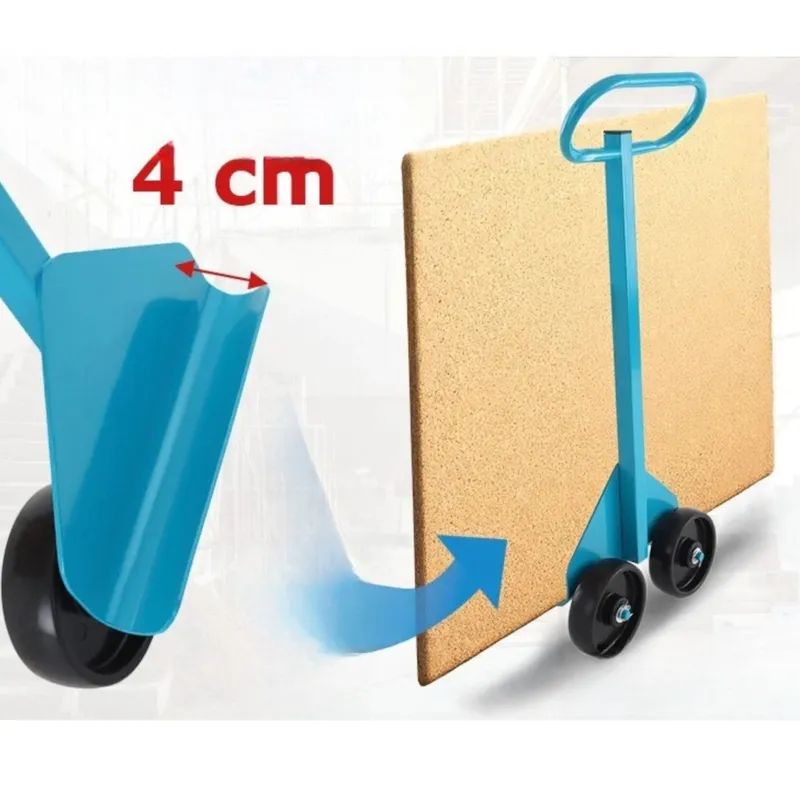 Uchwyt Transportowy Do Płyt Stalowy SELLTEO Unit 15 x 29 x 71 cm - Niebieski