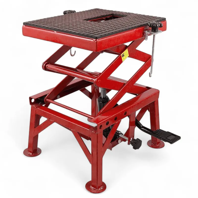 Podnośnik Motocyklowy Hydrauliczny 135 kg SELLTEO Risol 87 cm - Czerwony