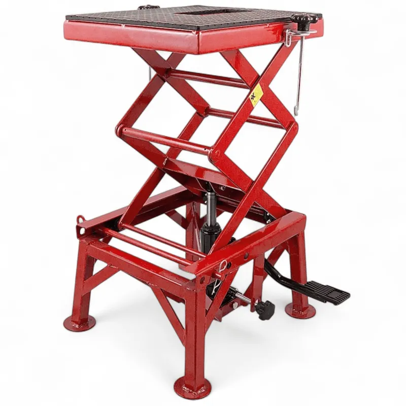 Podnośnik Motocyklowy Hydrauliczny 135 kg SELLTEO Risol 87 cm - Czerwony