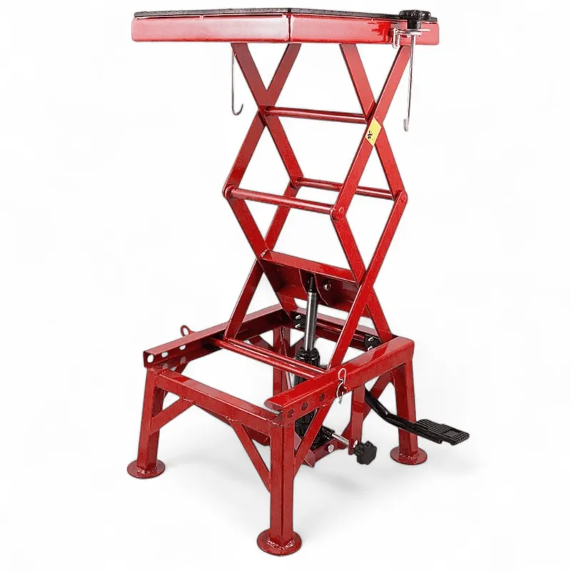 Podnośnik Motocyklowy Hydrauliczny 135 kg SELLTEO Risol 87 cm - Czerwony