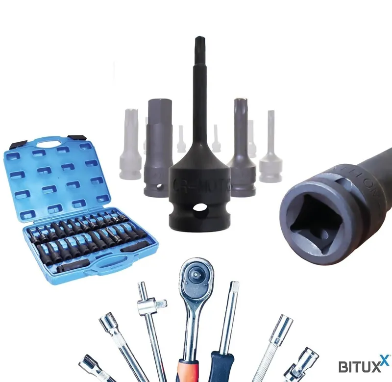 Nasadki Udarowe 26 szt Torx Spline Sześciokąt W Walizce SELLTEO Well