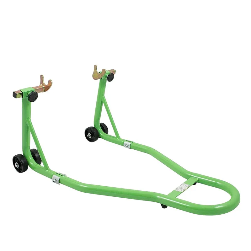 Stojak Motocyklowy Tylny Stalowy 250 kg SELLTEO Elia 62 x 47 x 8 cm - Zielony