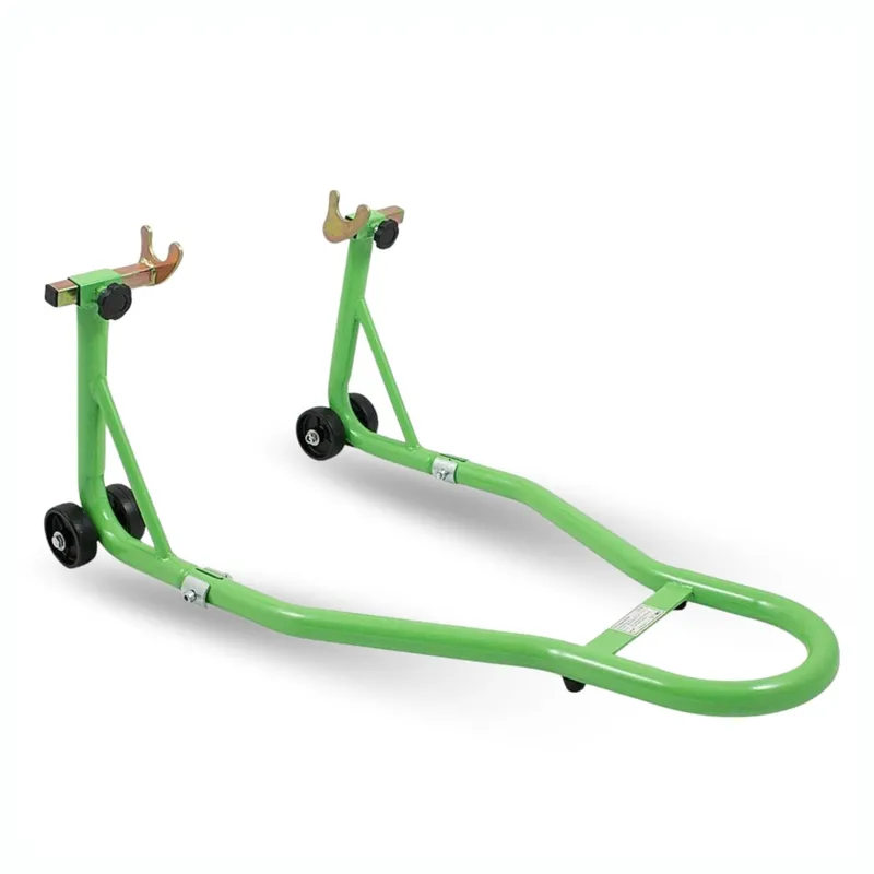 Stojak Motocyklowy Tylny Stalowy 250 kg SELLTEO Elia 62 x 47 x 8 cm - Zielony