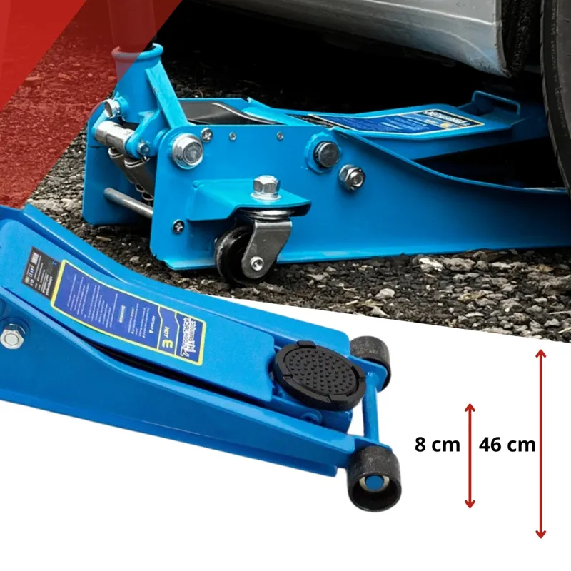 Podnośnik Samochodowy Lewarek Żaba Niskoprofilowy 3T SELLTEO Risol 46 cm
