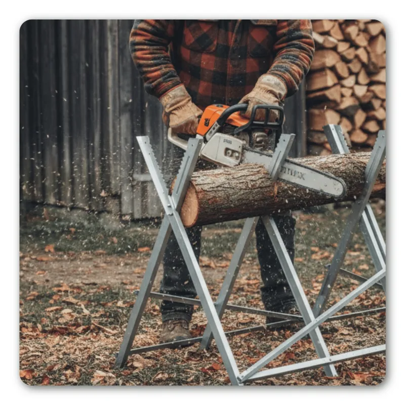 Kozioł Składany Do Cięcia Drewna Ocynkowany 80 cm 150 kg GARDIVA Fjell