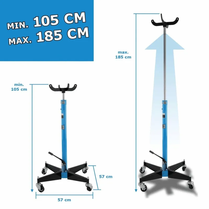 Podnośnik Silnika Skrzyni Biegów Hydrauliczny 500 kg SELLTEO Risol