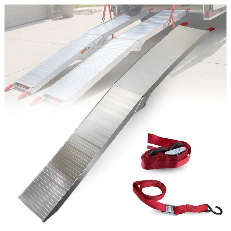 Rampa Aluminiowa Składana Antypoślizgowa SELLTEO Prato 205 cm 340 kg