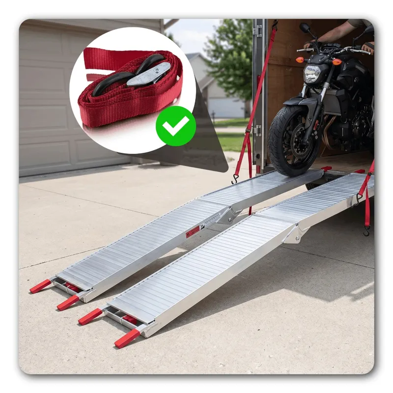 Rampy Najazdowe Aluminiowe Składane 205 cm 680 kg 2 szt SELLTEO Pistoia