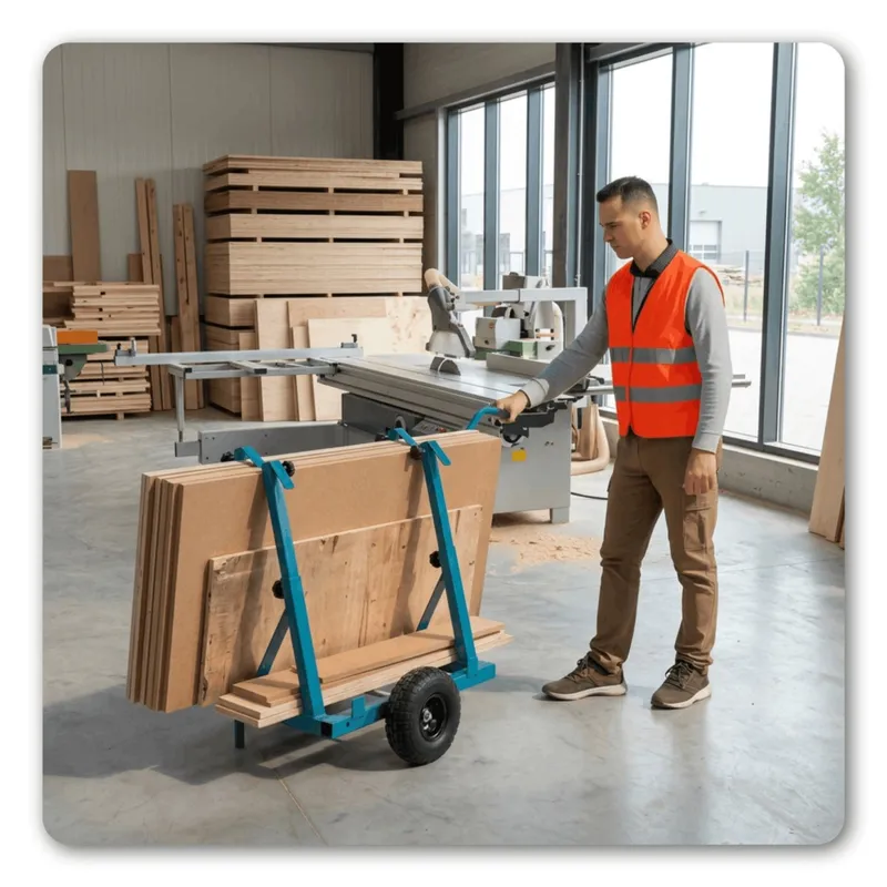 Wózek Transportowy Do Płyt Stalowy Regulowany 200 kg SELLTEO Cedar