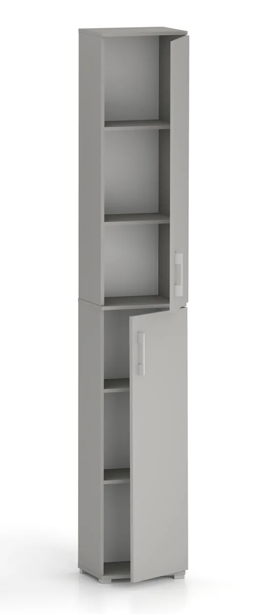 Szafa Biurowa POLA 215 - 2D 40 cm Szary Arktyczny