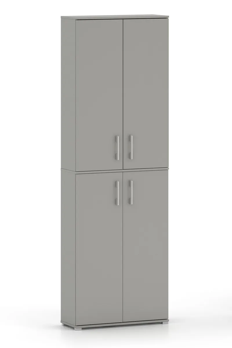 Szafa Biurowa POLA 215 - 4D 80cm Szary Arktyczny