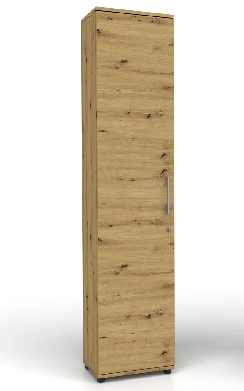 Szafa Biurowa Regał G 30 1D Dąb Artisan Z Zamkiem RODO