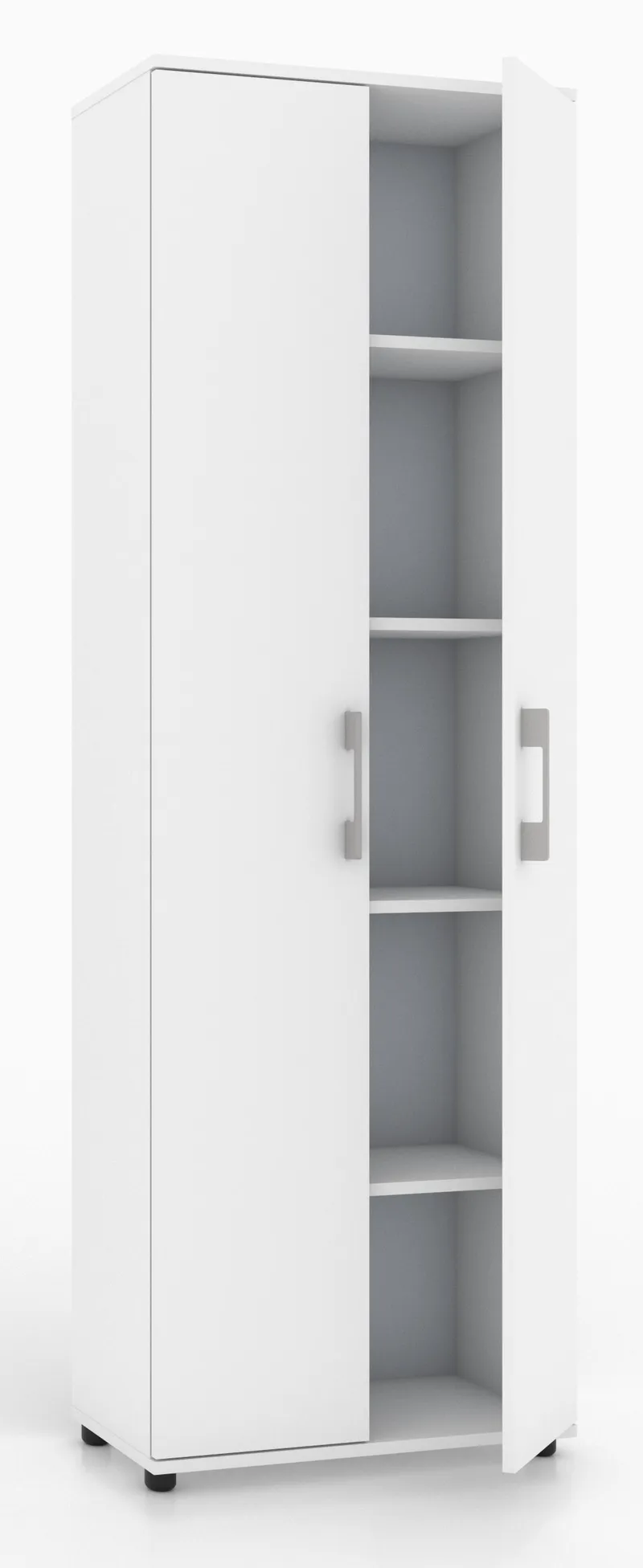 Regał Szafa Aktowa G 60 2D Biała / Szara 60 cm