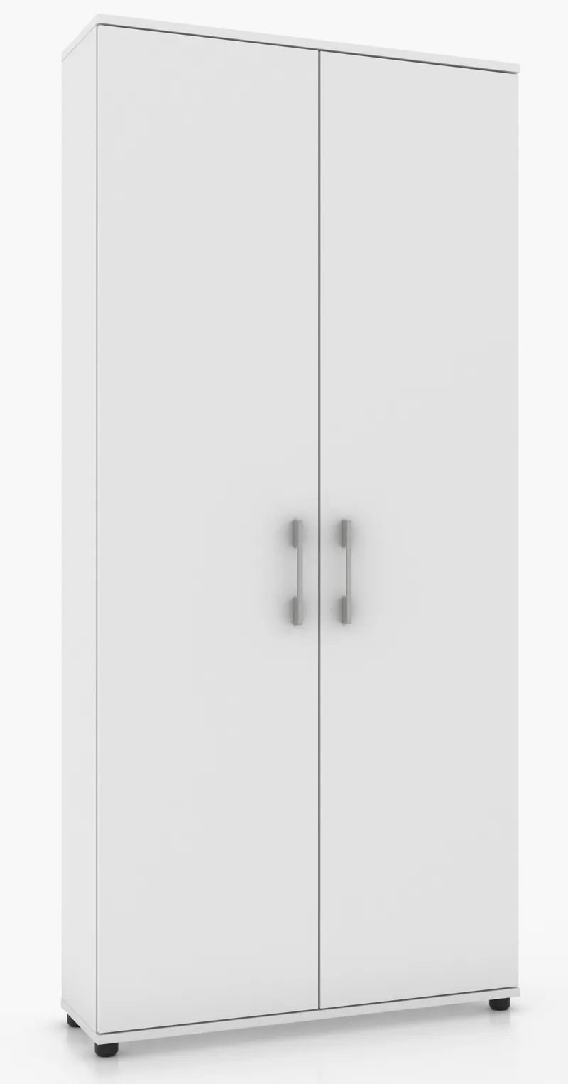 Szafa Biurowa Regał G 80 2D 80 cm, 5 Półek - Biała